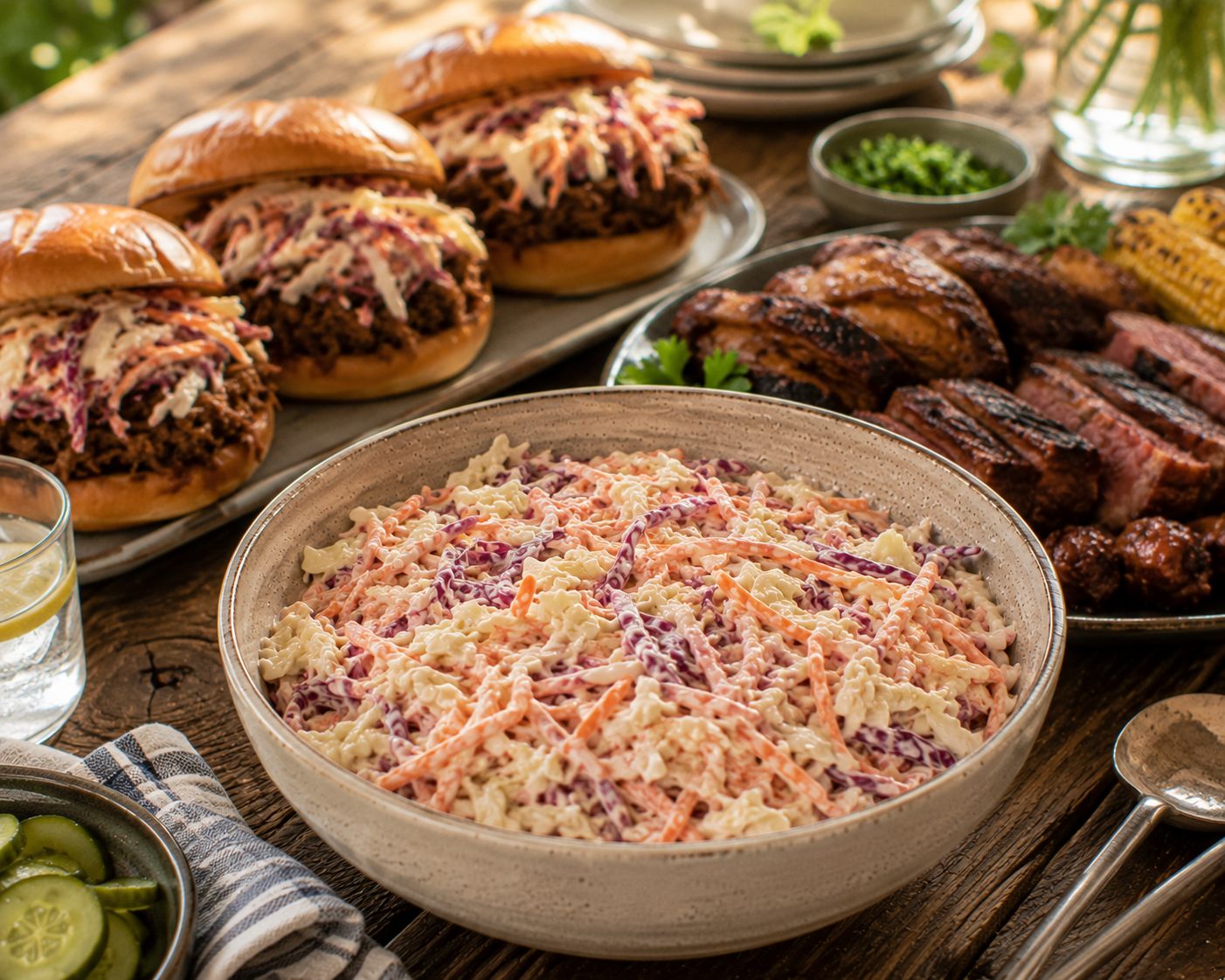 Krämig hemgjord coleslaw i skål